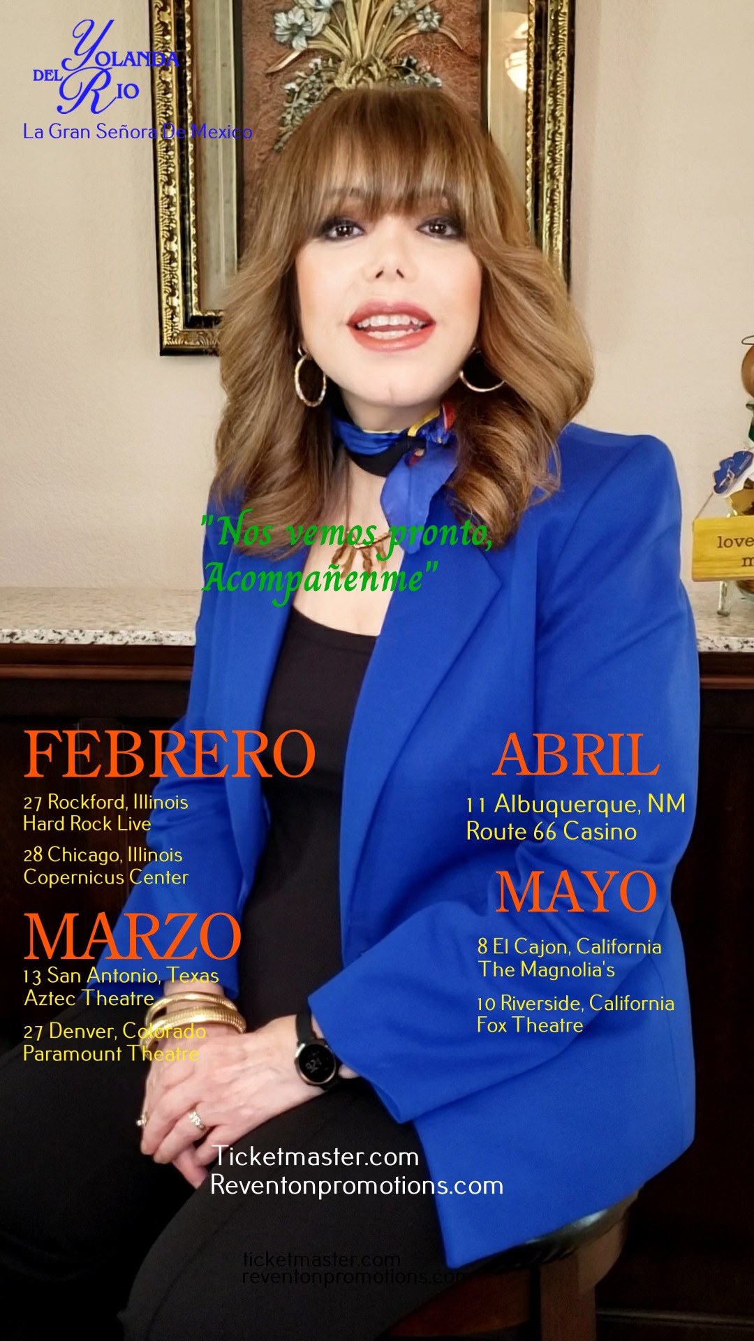 Yolanda Del Rio La Gran Señora De México Tour Poster 2026